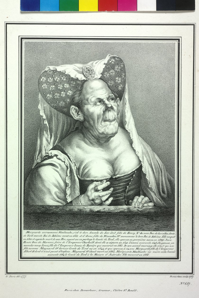 Tirolin kreivitär Margaret Maultasch tekijältä Artist Unknown