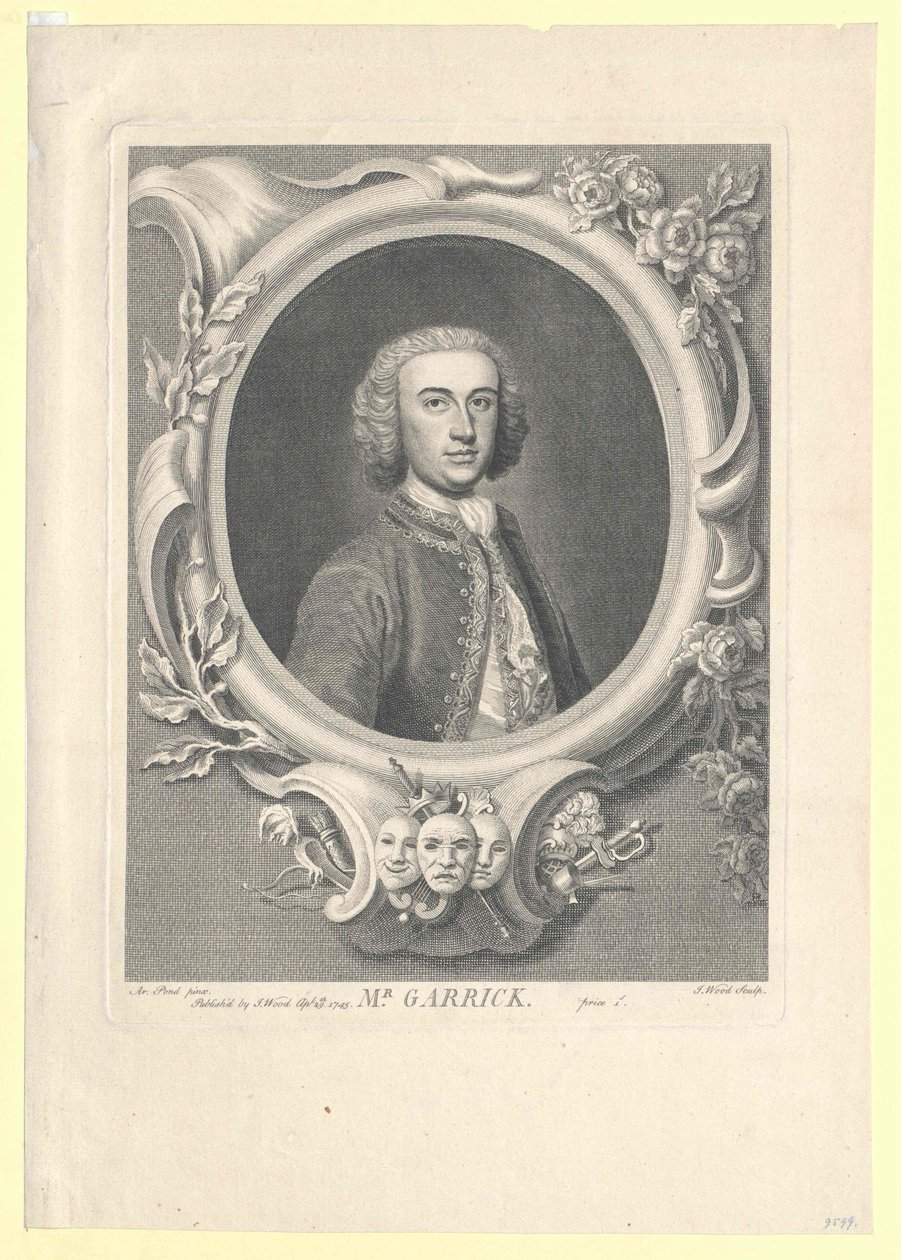 David Garrick tekijältä Artist Unknown
