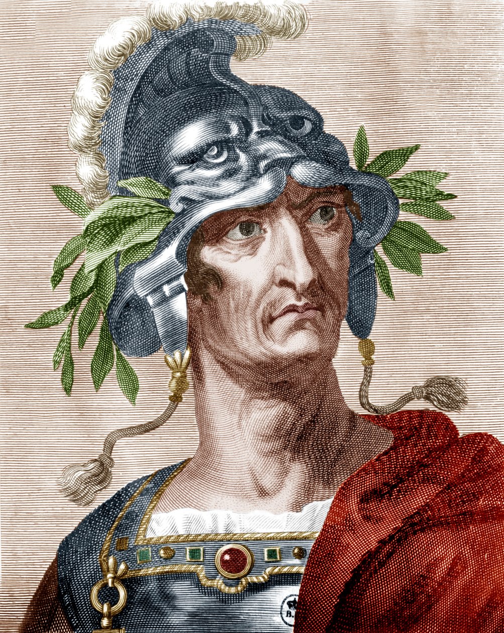 Keisari Claudius (värikaiverrus) tekijältä Artist Unknown