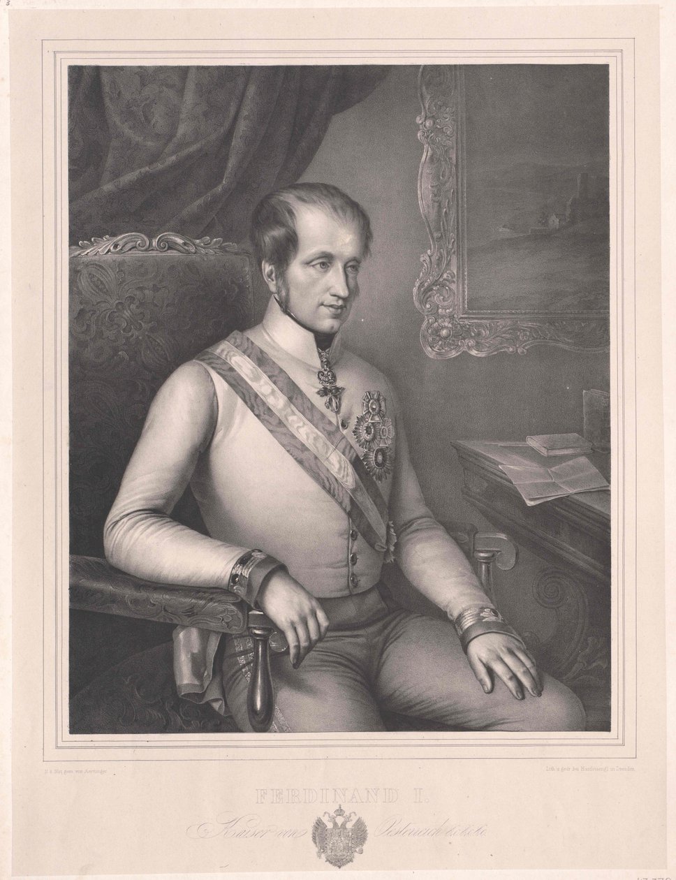 Itävallan keisari Ferdinand I tekijältä Artist Unknown