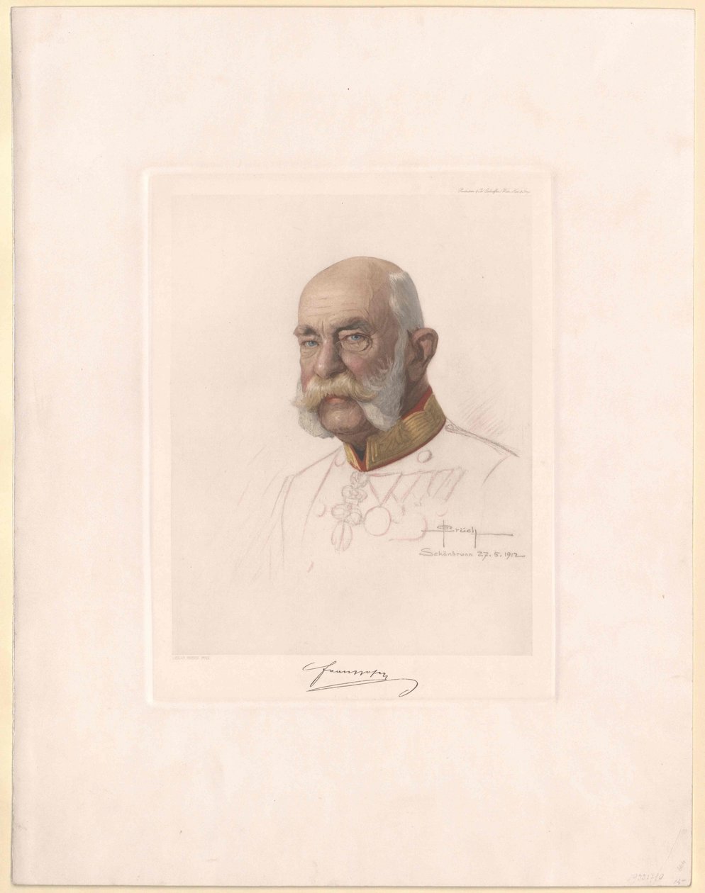Itävallan keisari Franz Joseph I tekijältä Artist Unknown