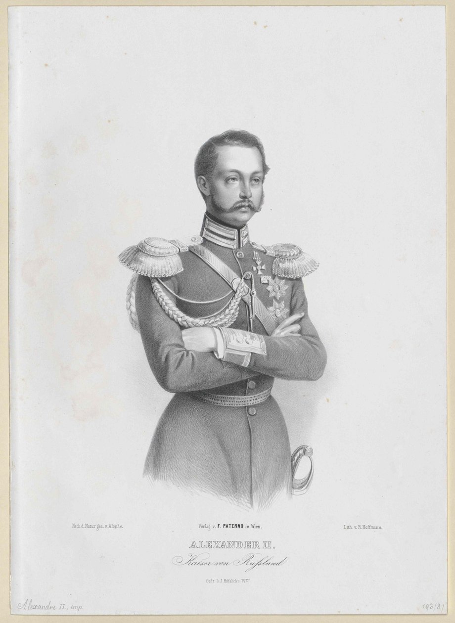Venäjän keisari Aleksanteri II tekijältä Artist Unknown