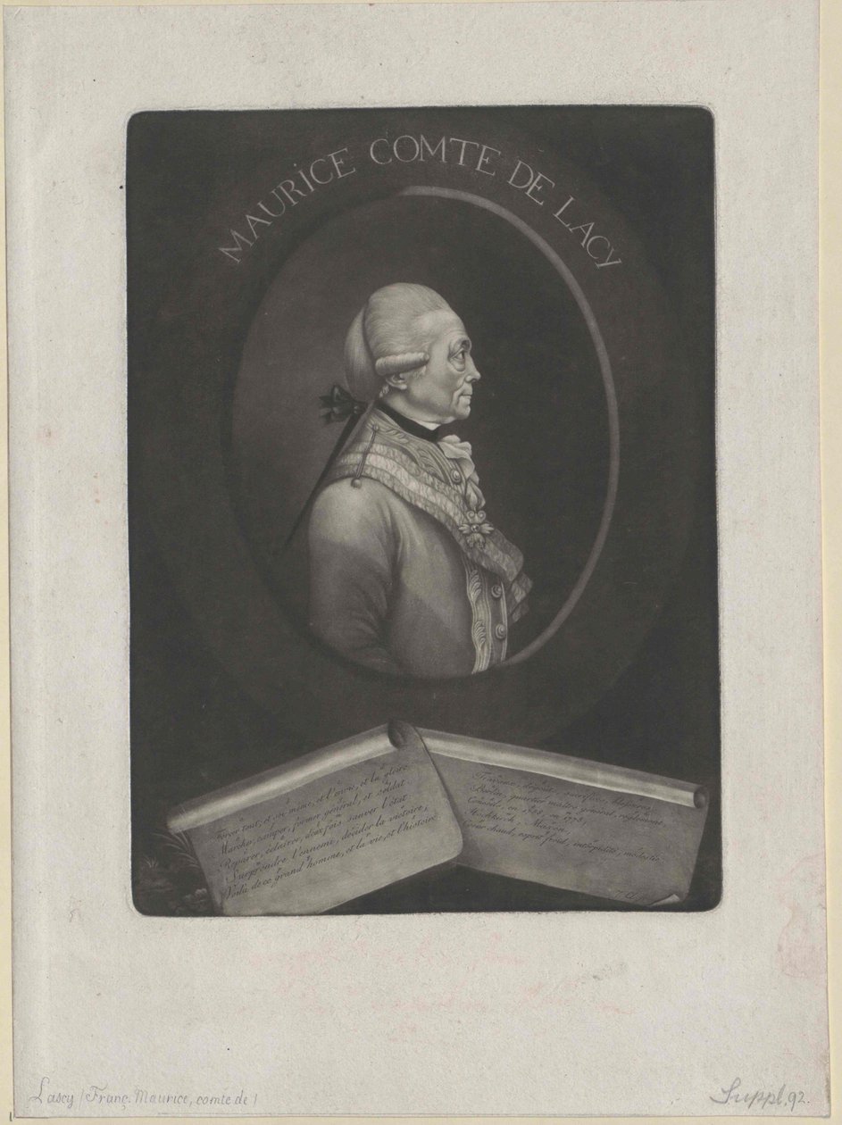 Franz Moritz count Lacy (tulosta) tekijältä Artist Unknown