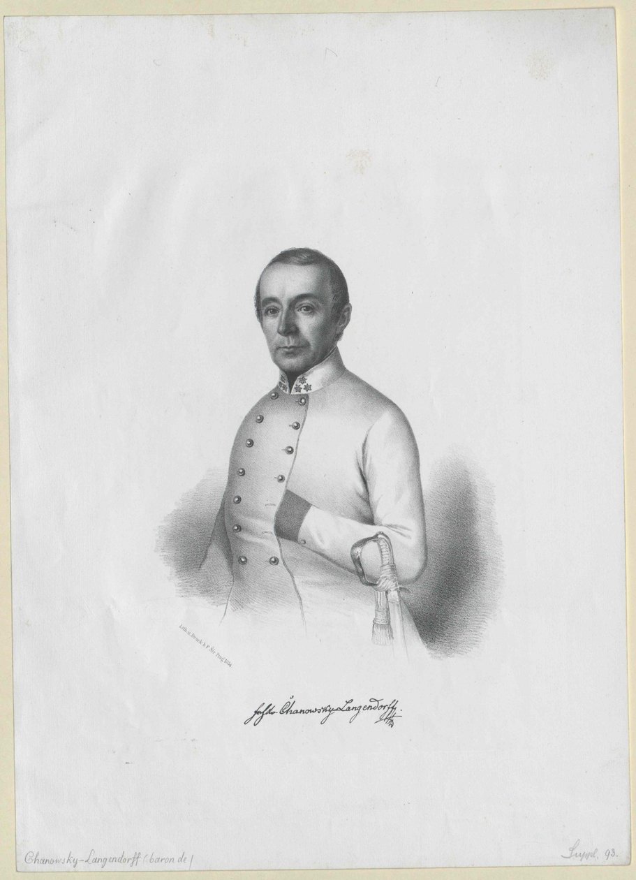 Franz Xavier vapaaherra Chanowsky-Langendorff tekijältä Artist Unknown