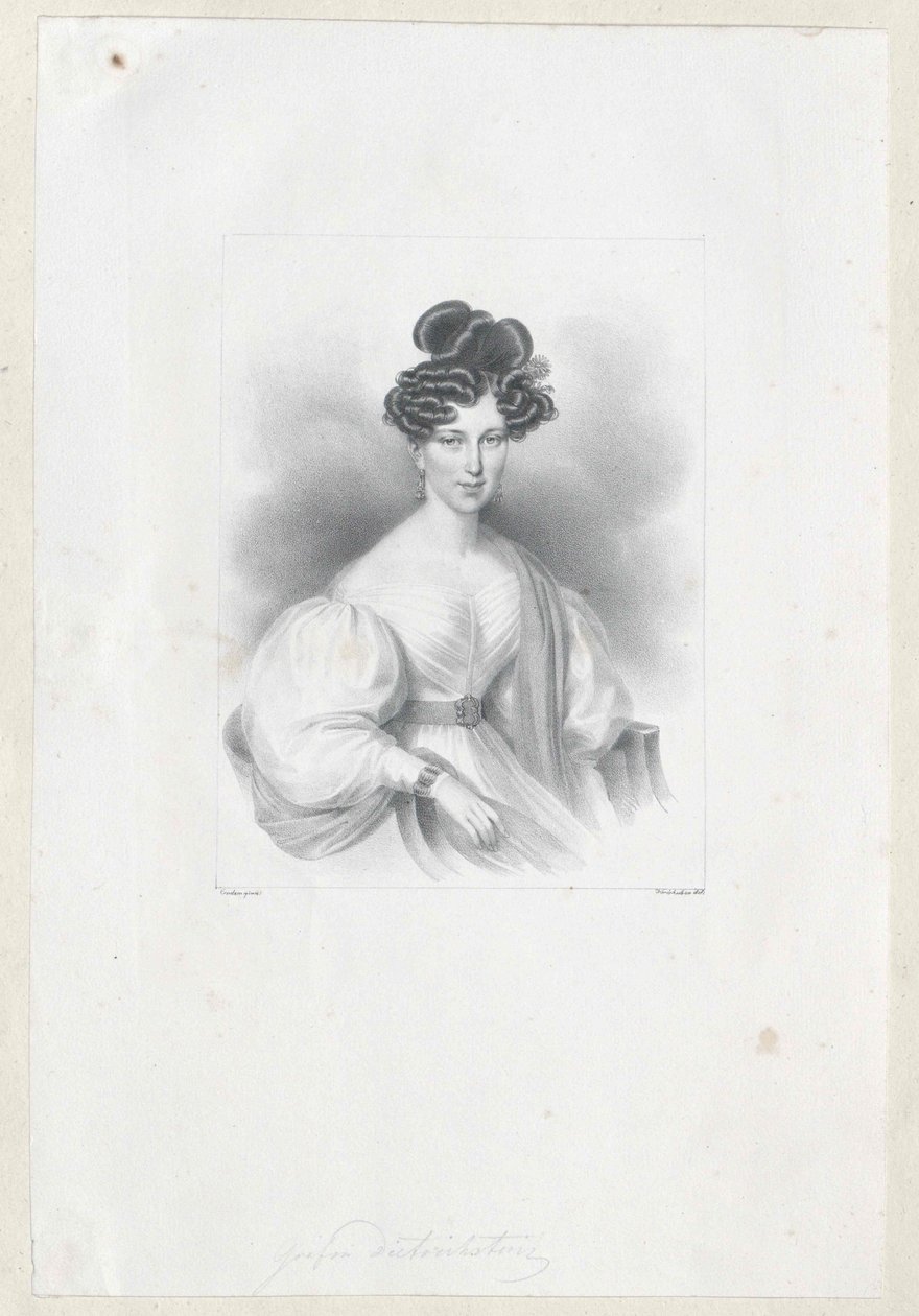 Gabriele kreivitär Wratislaw von Mitrowitz tekijältä Artist Unknown