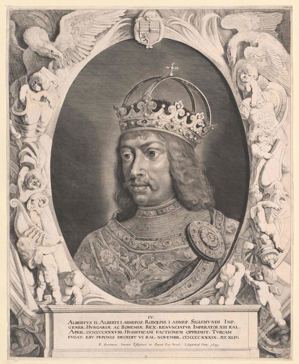 Saksan kuningas Albert II (painokuva) tekijältä Artist Unknown