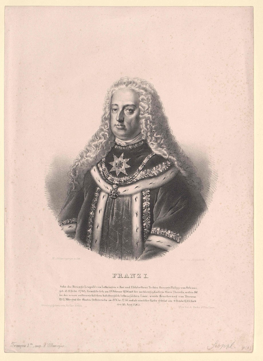 Pyhän Rooman keisari Frans I tekijältä Artist Unknown