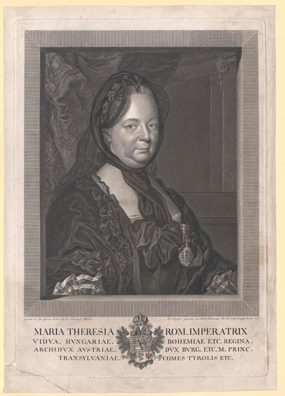 Pyhän Rooman keisarinna Maria Theresia tekijältä Artist Unknown
