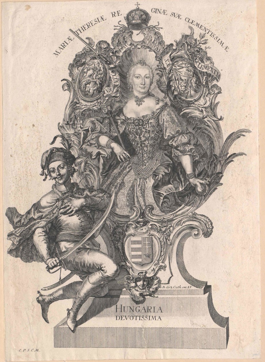 Pyhän Rooman keisarinna Maria Theresia tekijältä Artist Unknown