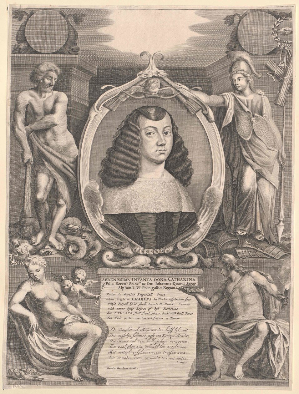 Portugalin infantti Katharina (tulosta) tekijältä Artist Unknown