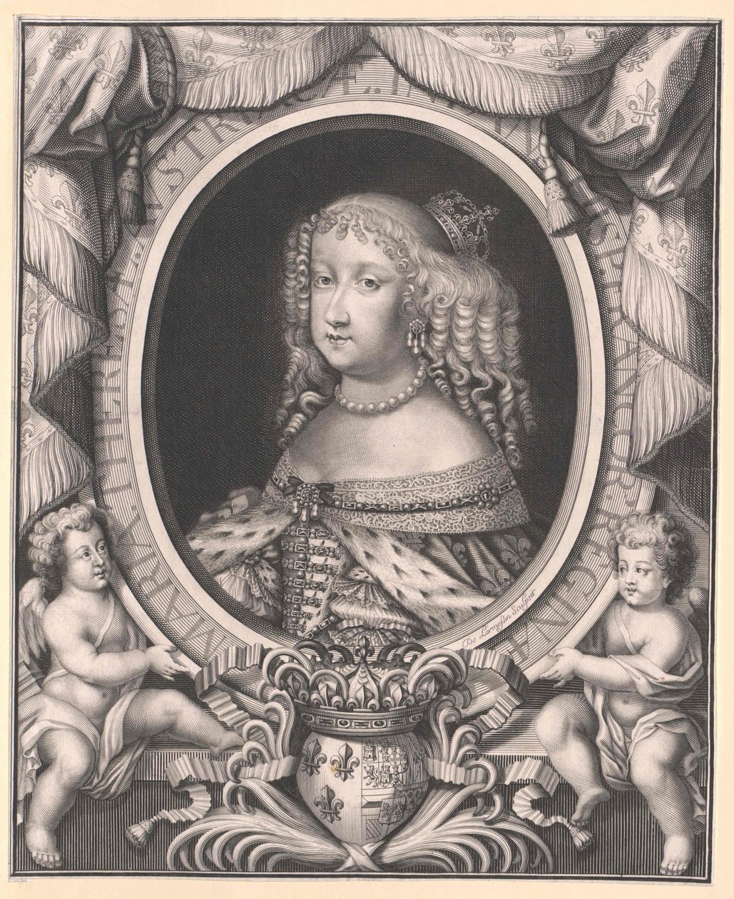 Espanjan infantta Maria Theresia (tulosta) tekijältä Artist Unknown