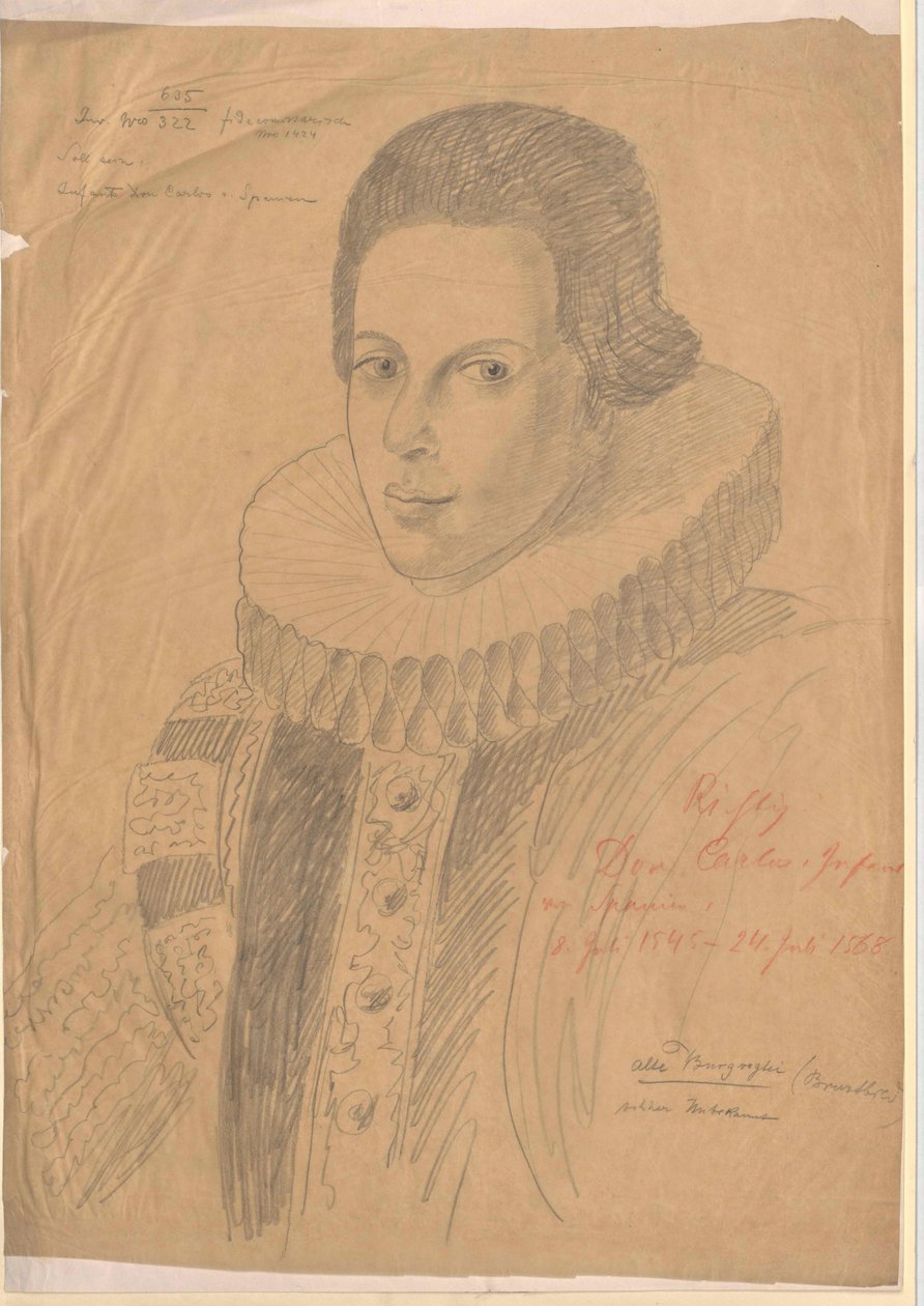 Espanjan infantti Karl tekijältä Artist Unknown