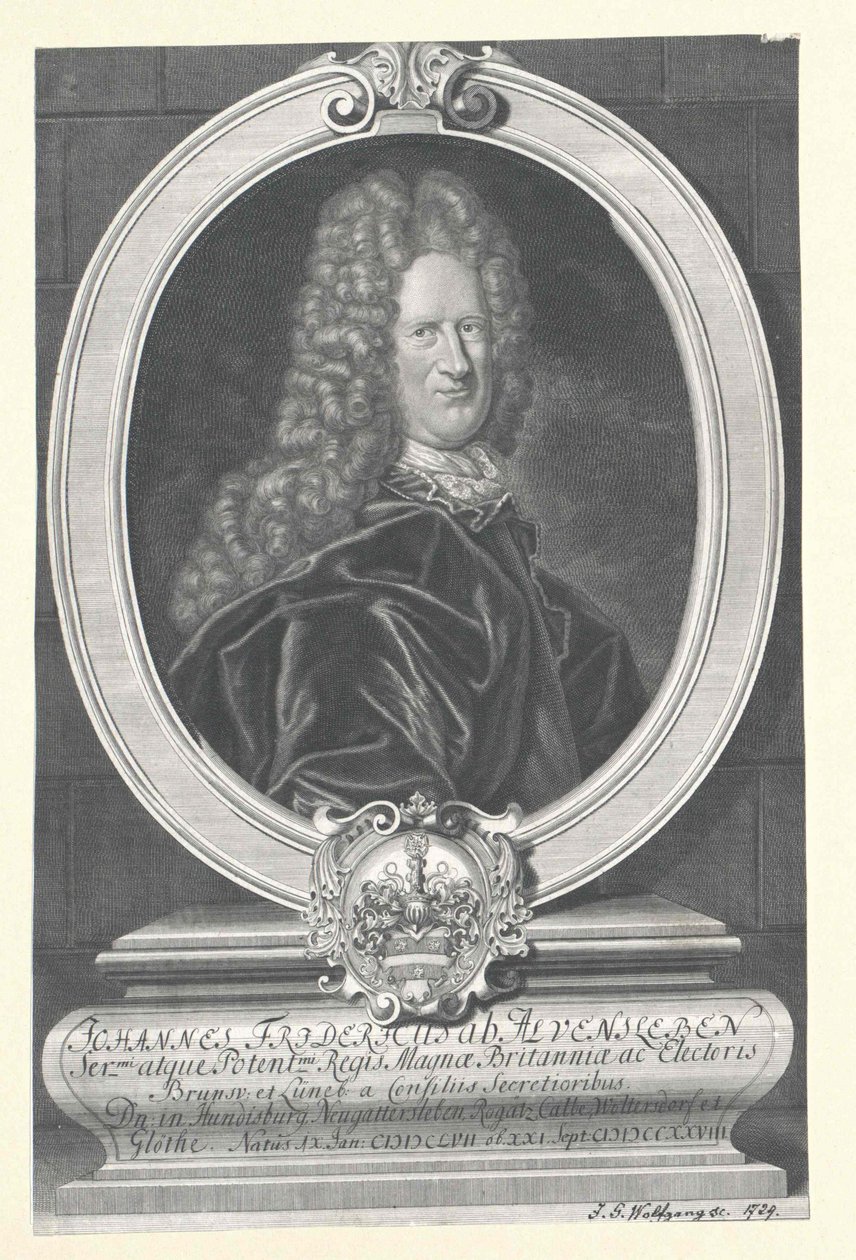 Johann Friedrich von Alvensleben (painettu) tekijältä Artist Unknown