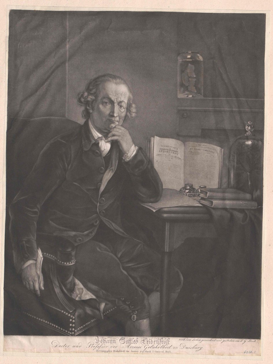 Johann Gottlob Leidenfrost tekijältä Artist Unknown