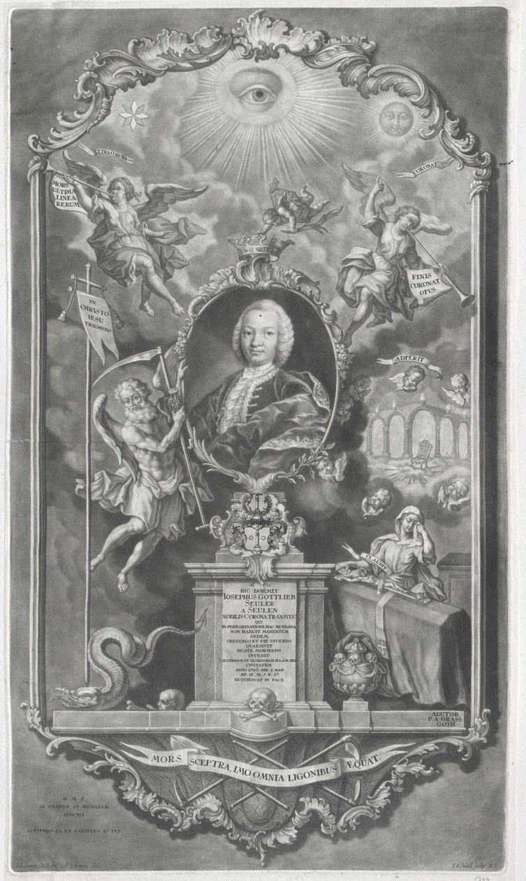 Joseph Gottlieb Seuler von Seulen (tuloste) tekijältä Artist Unknown