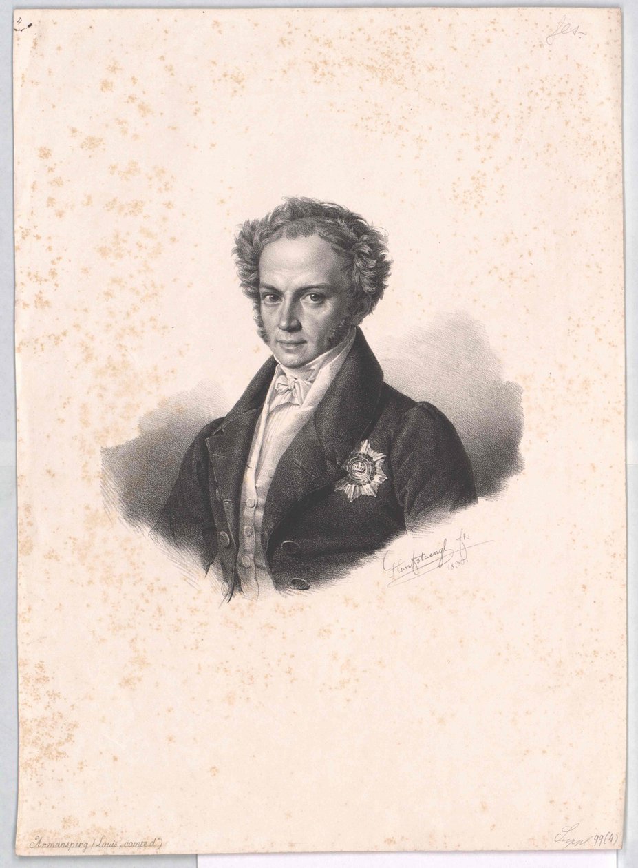 Joseph Ludwig Armanspergin kreivi (tulosta) tekijältä Artist Unknown