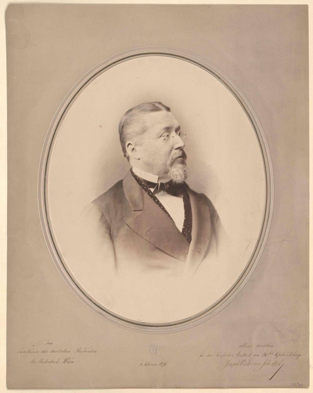 Joseph Viktor von Scheffel (tuloste) tekijältä Artist Unknown