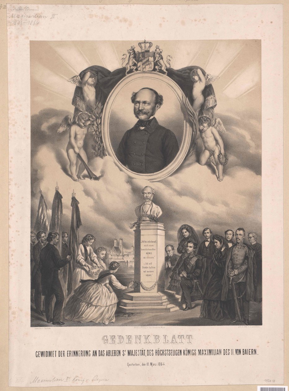 Baijerin kuningas Maximilian II tekijältä Artist Unknown