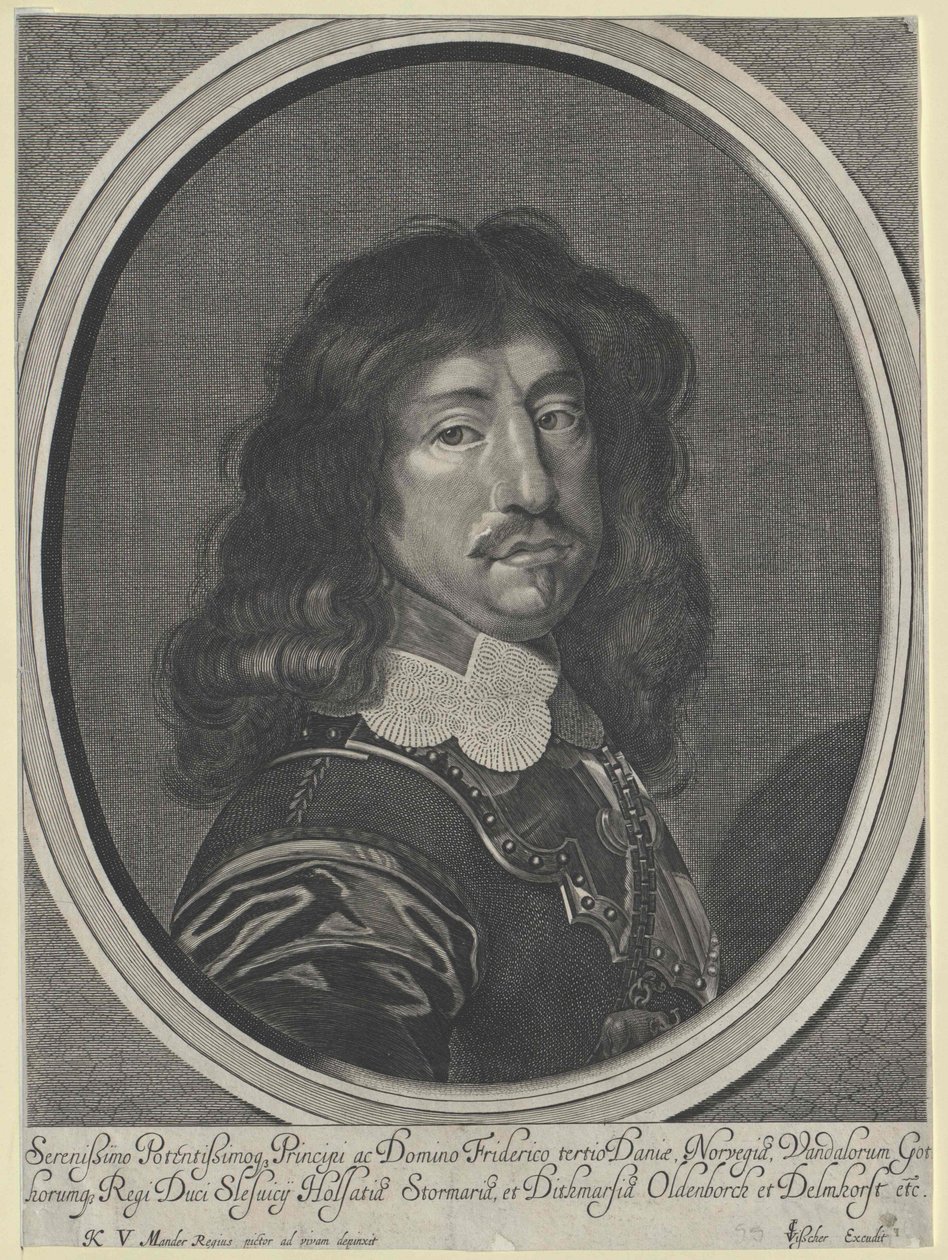 Tanskan kuningas Frederic III tekijältä Artist Unknown