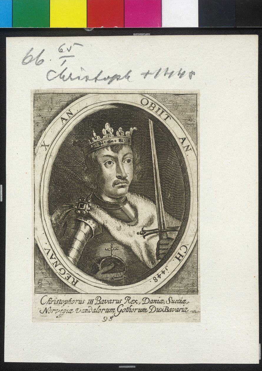 Tanskan ja Ruotsin kuningas Christoph III tekijältä Artist Unknown