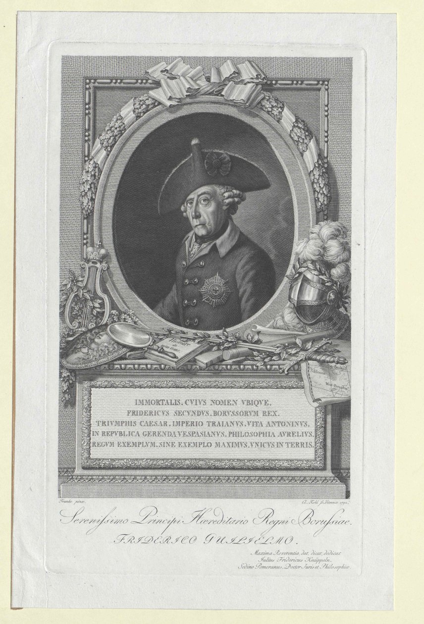 Preussin kuningas Frederic II tekijältä Artist Unknown
