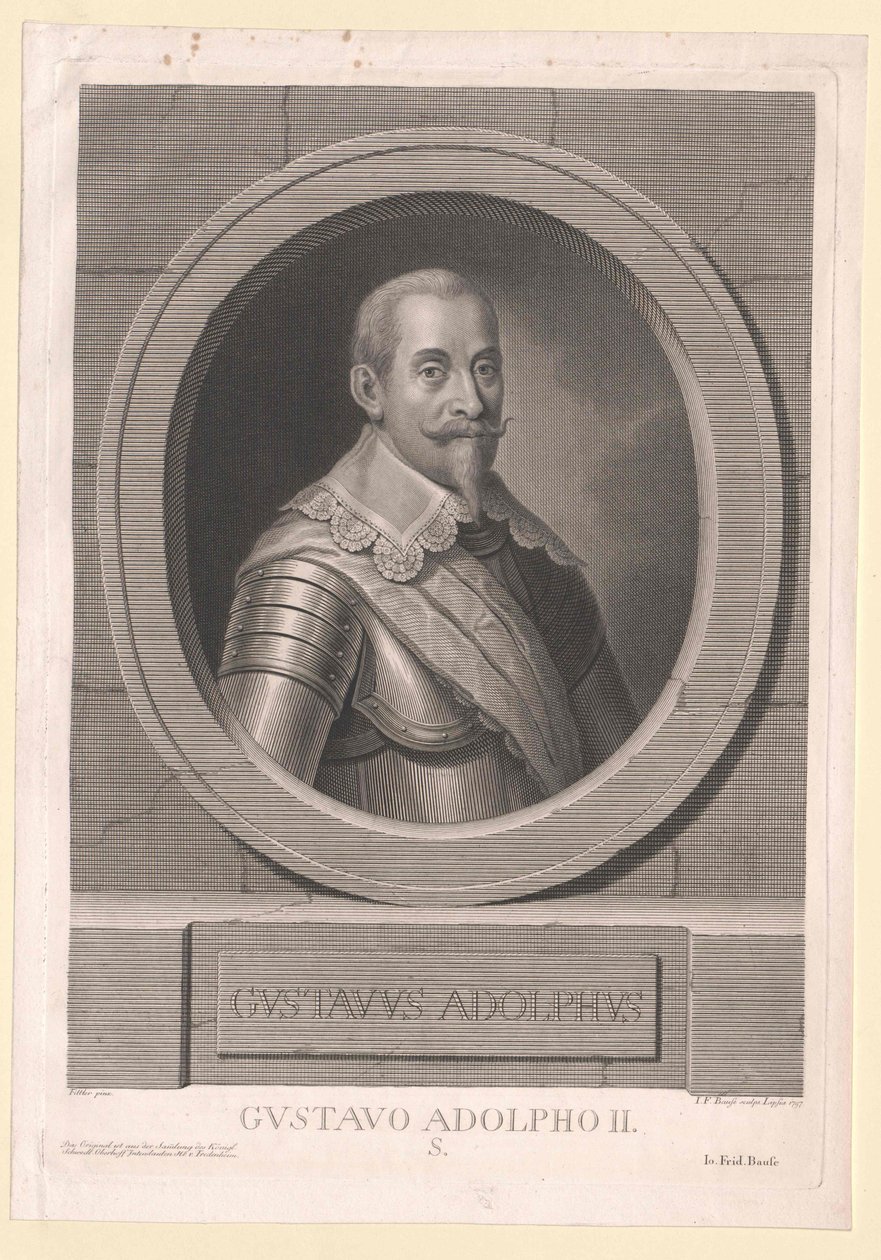 Ruotsin kuningas Kustaa Aadolf Ruotsalainen tekijältä Artist Unknown