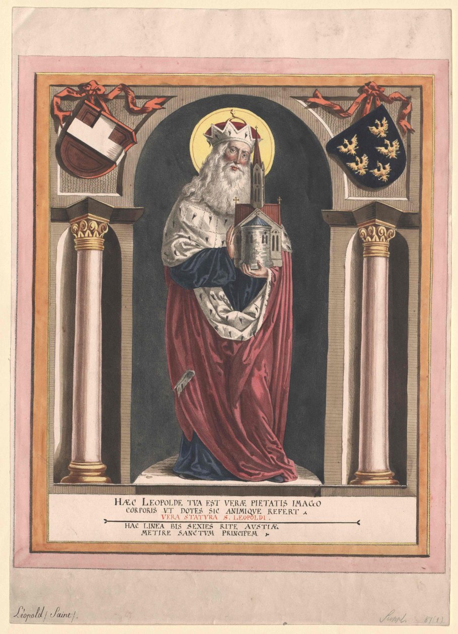 Itävallan markiisimarsalkka Leopold III pyhimys tekijältä Artist Unknown