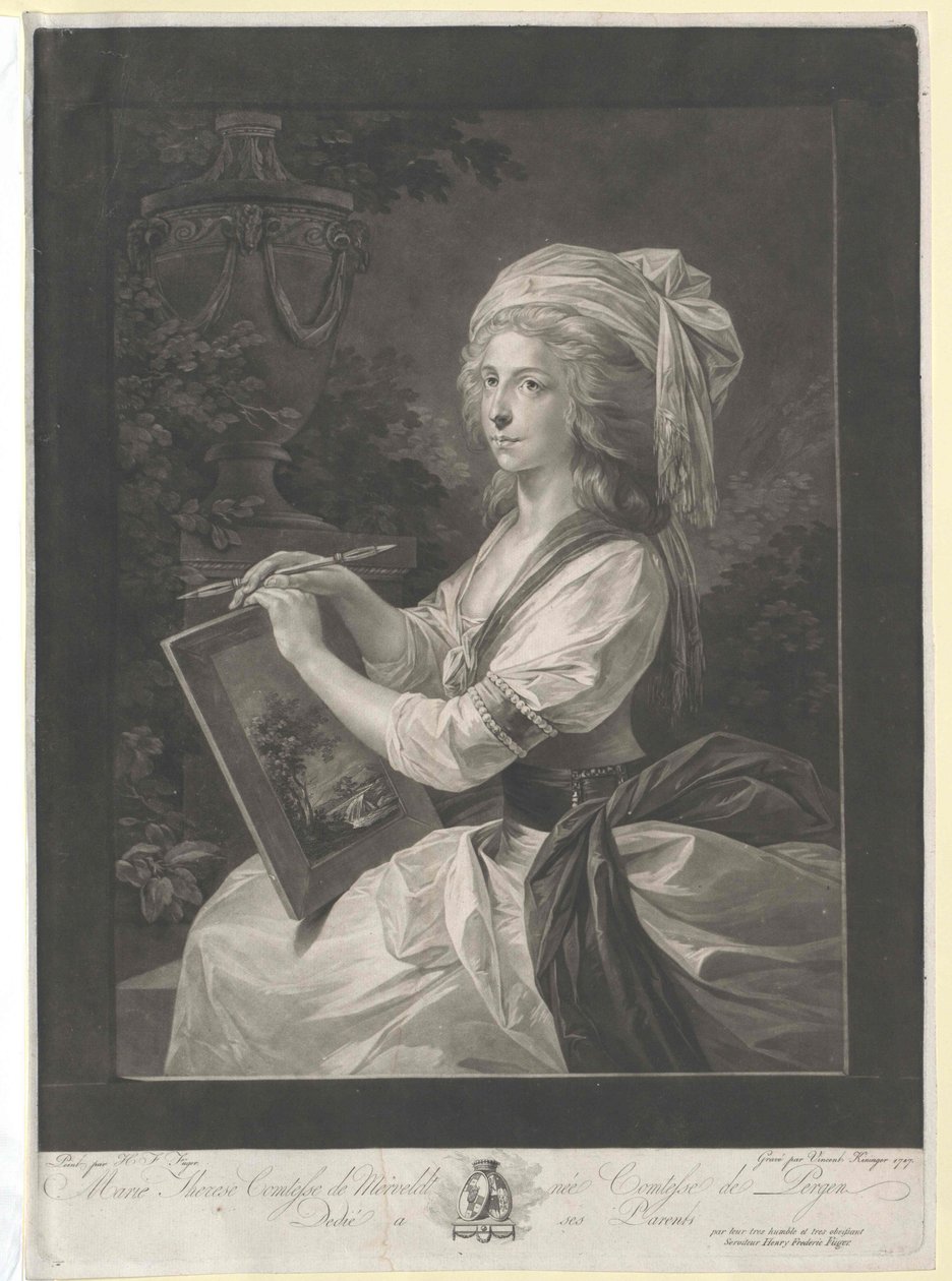 Maria Theresia kreivitär Pergen tekijältä Artist Unknown