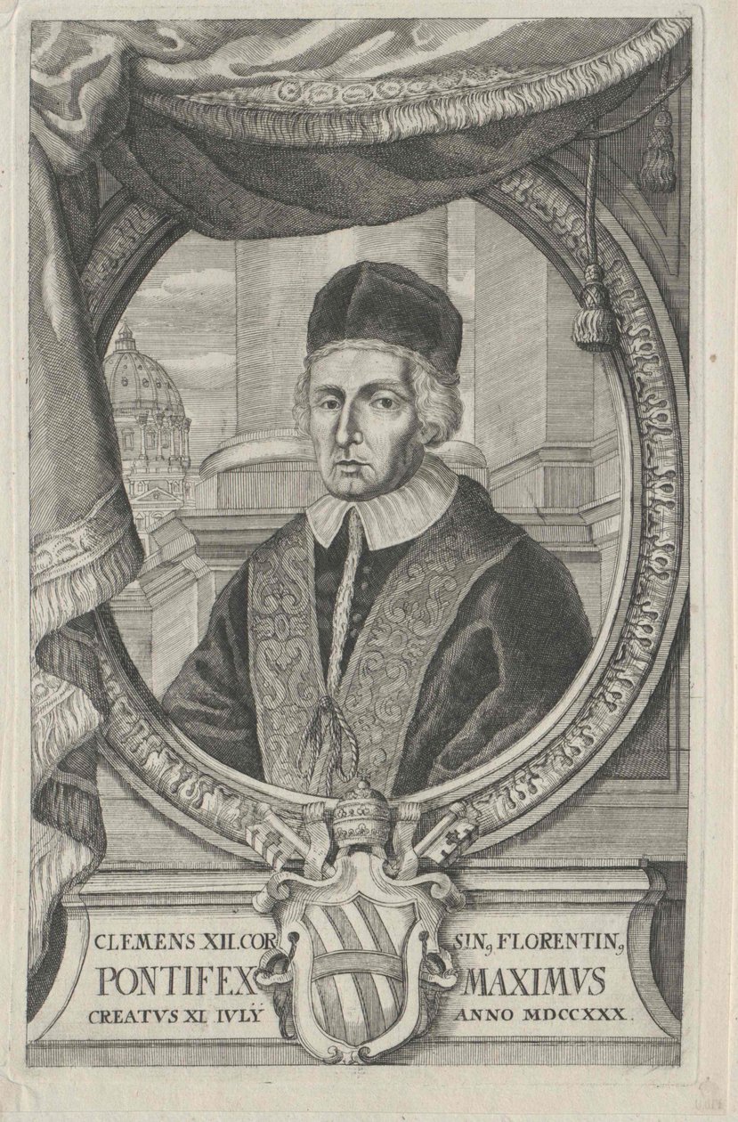 Paavi Klemens XII (painettu) tekijältä Artist Unknown