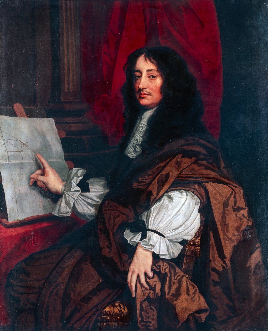 Muotokuva William Brounckerista (1620 noin-Westminster) tekijältä Artist Unknown