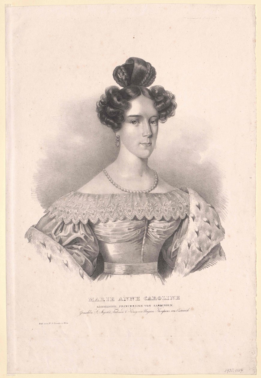 Savoyen-Sardinian prinsessa Maria Anna tekijältä Artist Unknown