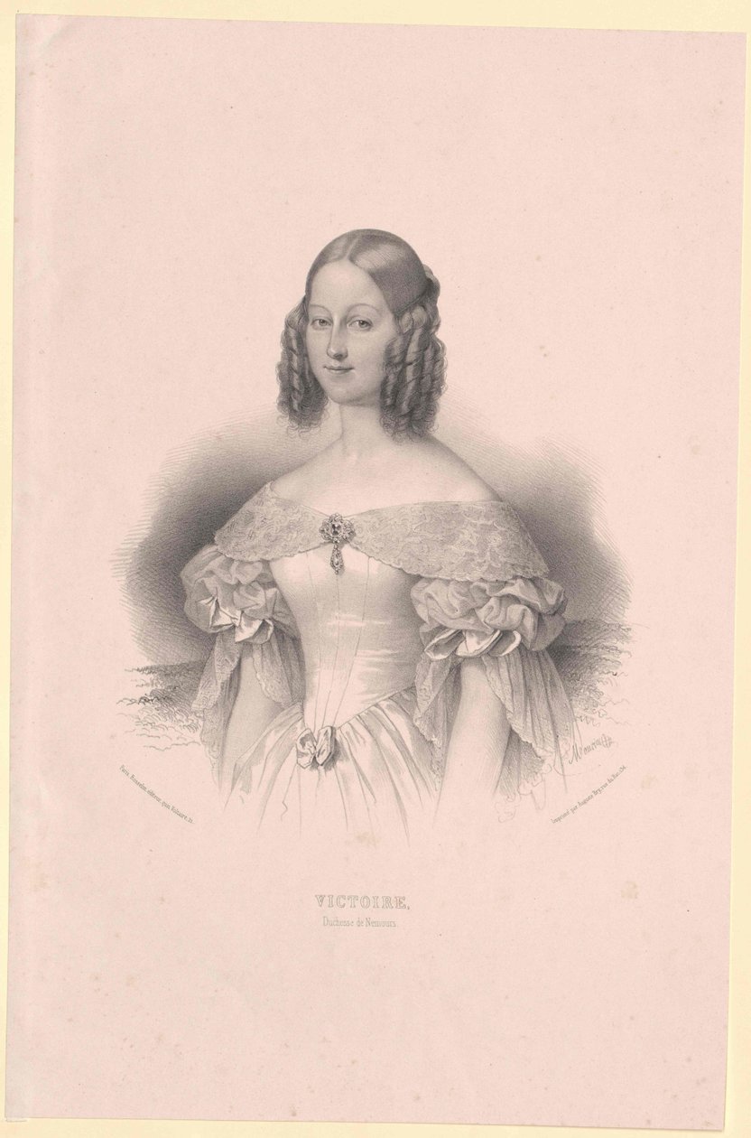 Saksin-Coburgin-Gothan prinsessa Victoria Victoria tekijältä Artist Unknown
