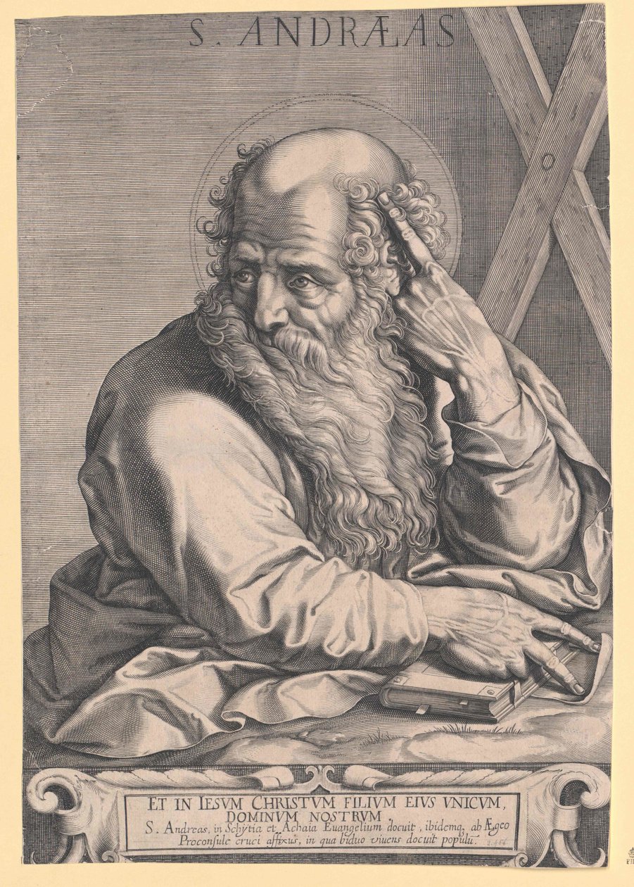 Pyhä apostoli Andreas tekijältä Artist Unknown