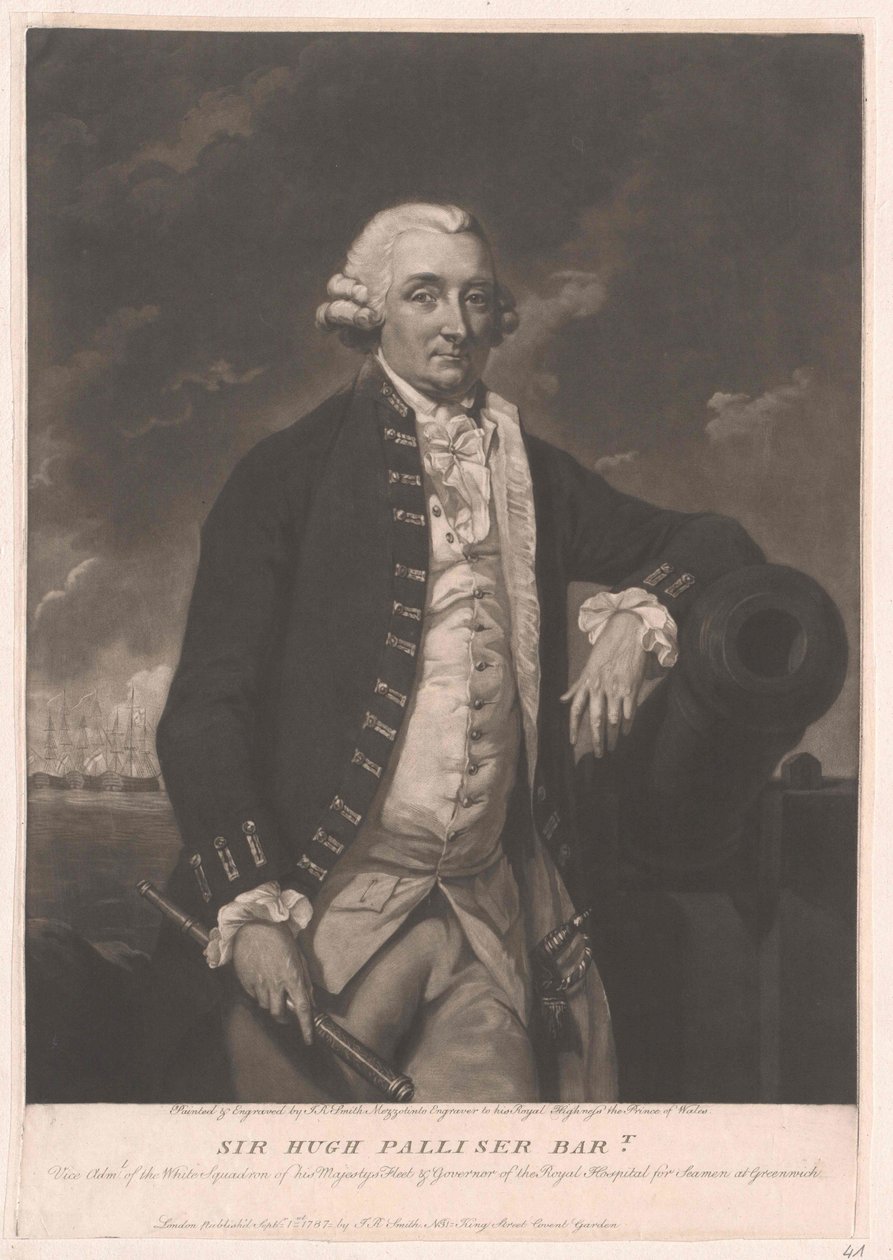 Sir Hugh 1. vapaaherra Palliser tekijältä Artist Unknown