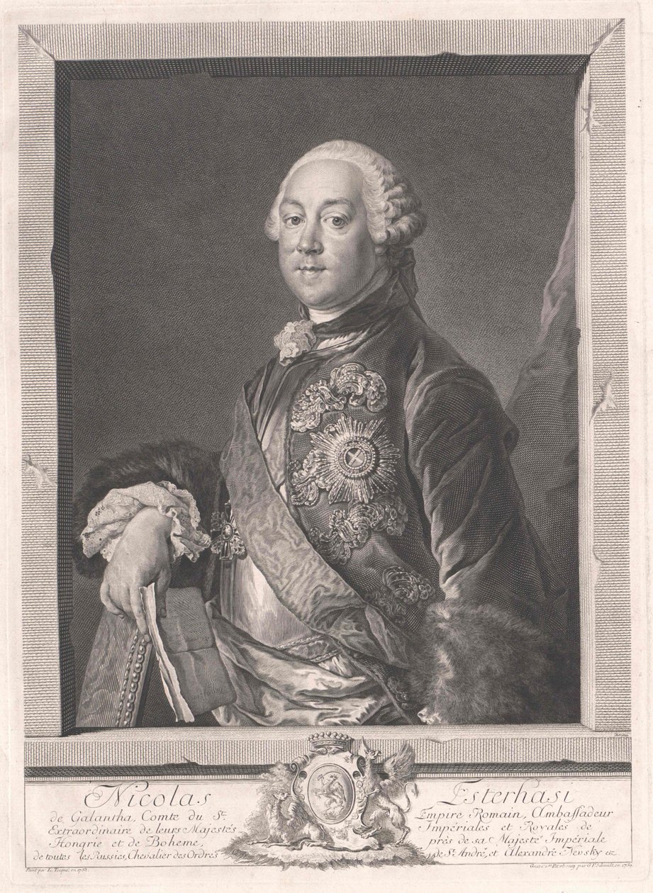 Pyhän Nikolauksen kreivi Esterhazy Galanthan kaupungista tekijältä Artist Unknown
