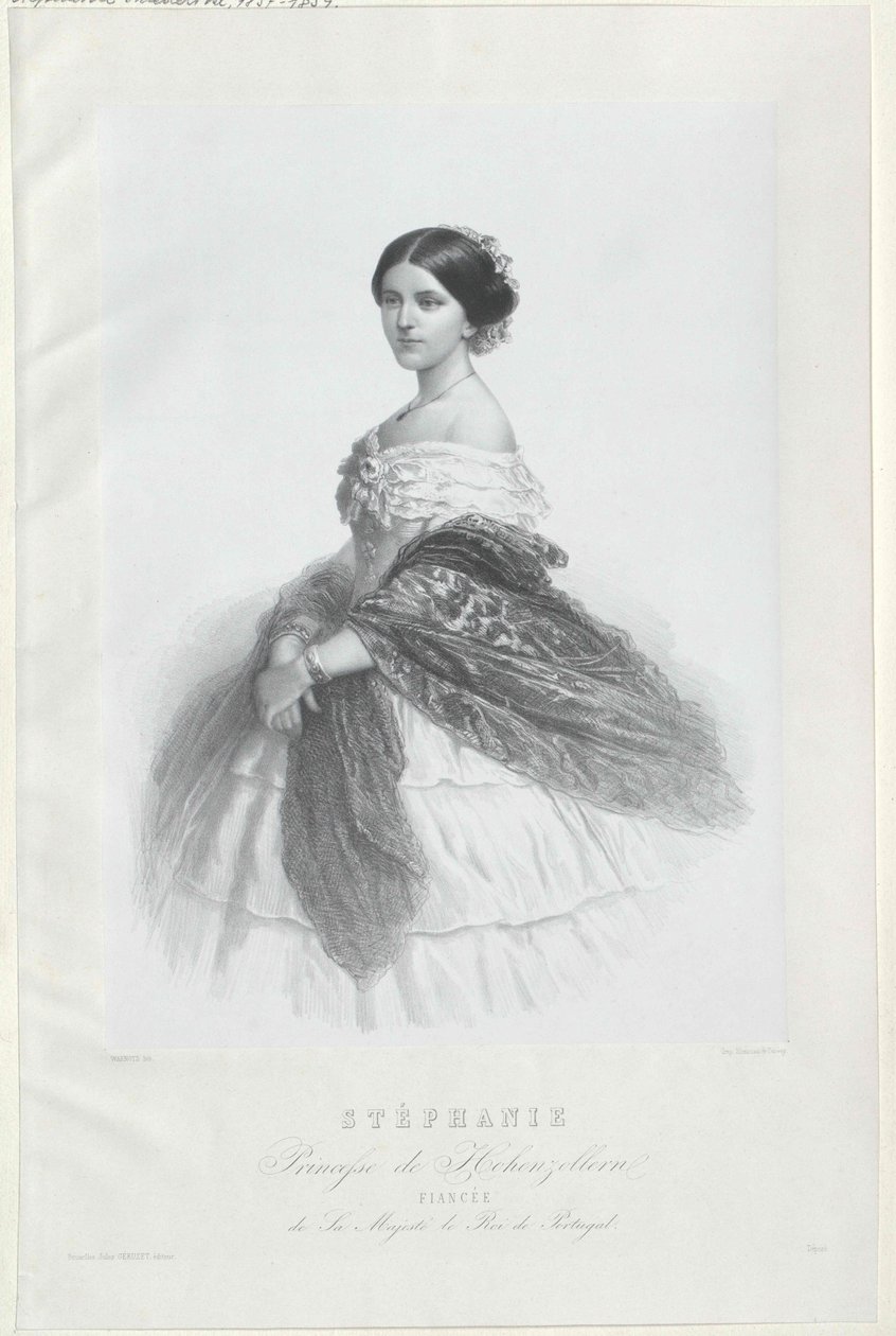 Stephanie Friederike, Hohenzollern-Sigmaringenin talon tytär Stephanie Friederike. tekijältä Artist Unknown