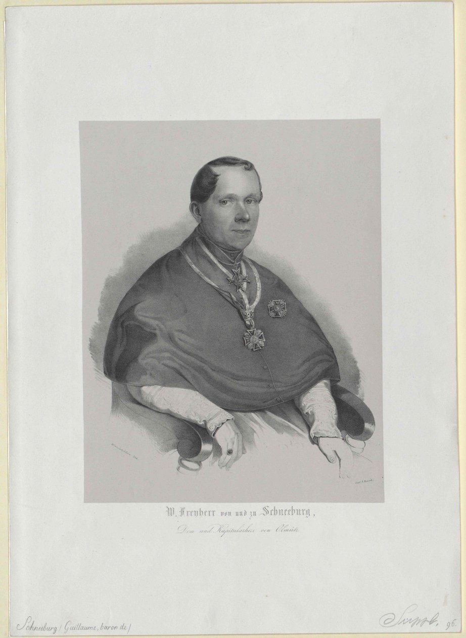 Wilhelm vapaaherra Schneeburg Salthausille ja levylle. tekijältä Artist Unknown