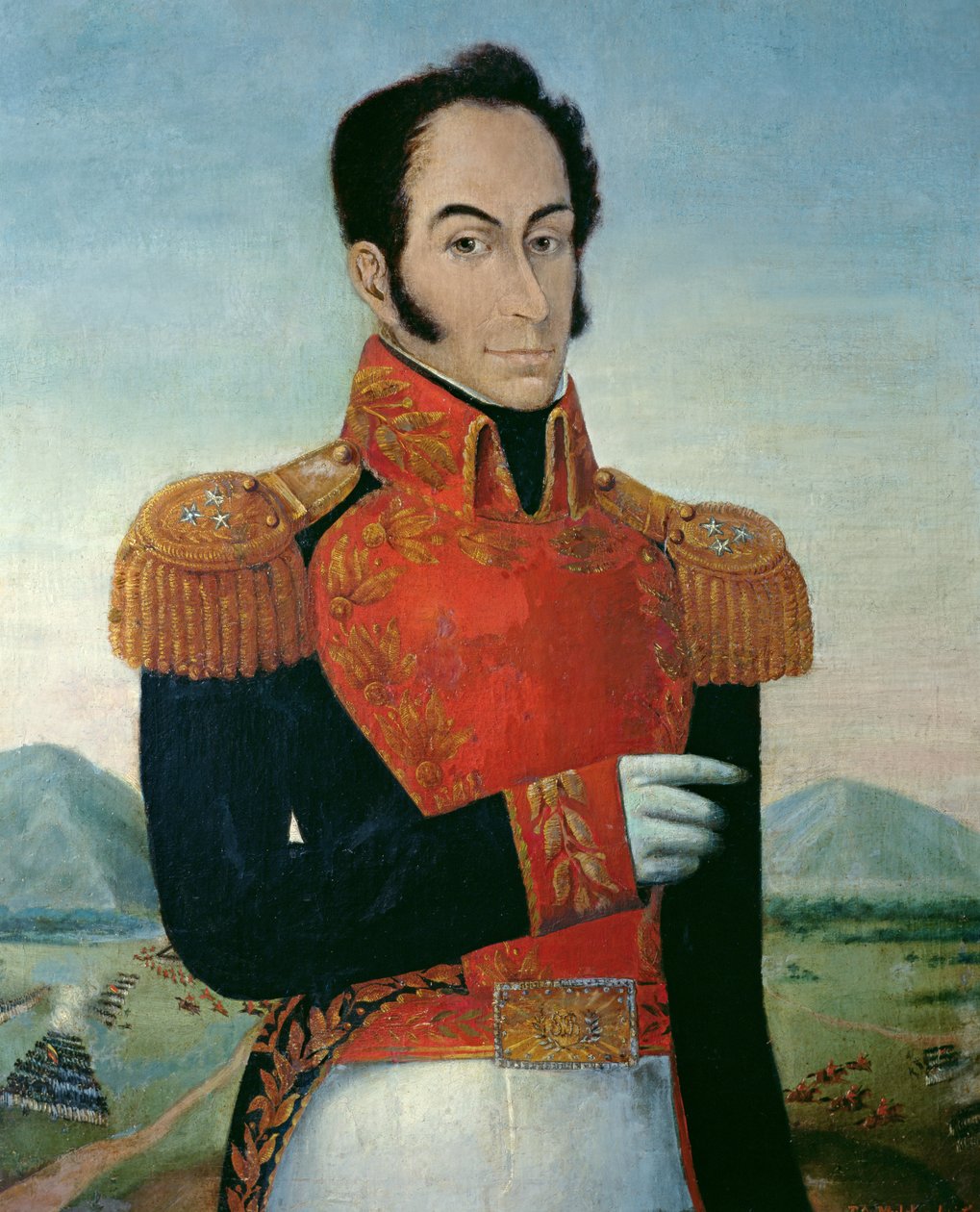 Simon Bolivar (1783-1830) tekijältä Arturo Michelena