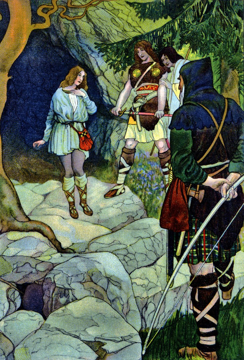 Cymbeline, William Shakespearen näytelmä, n. 1880 (painettu) tekijältä Artus Scheiner