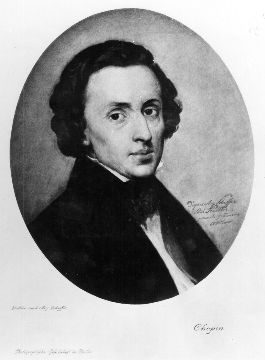 Chopin, 1858 (guassi) tekijältä Ary Scheffer