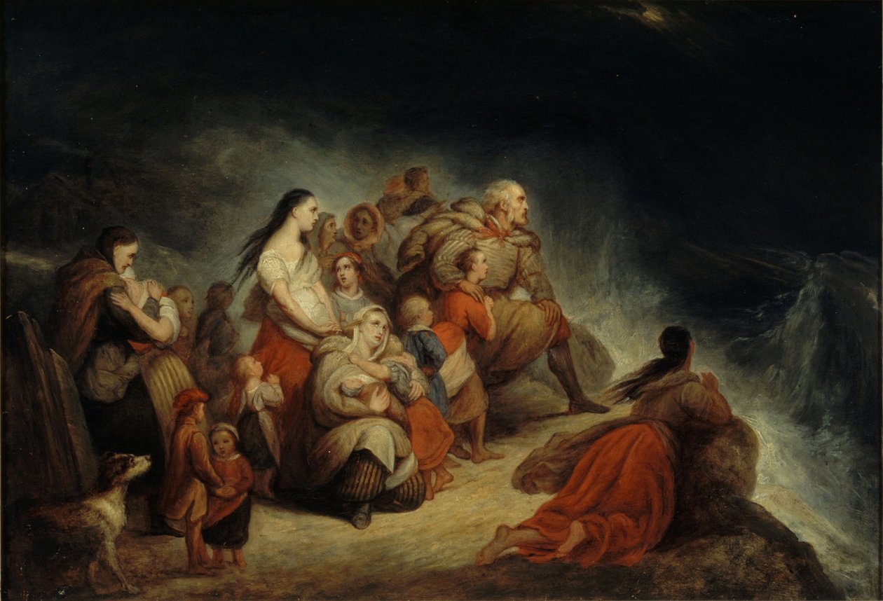 Myrsky, noin 1820. tekijältä Ary Scheffer