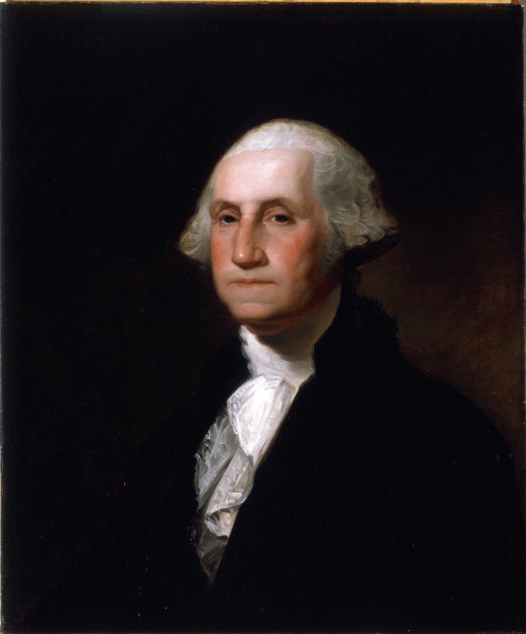 George Washingtonin muotokuva Gilbert Stuartin (1755-1828) maalauksen jälkeen (katso pari kohdasta 149687) tekijältä Asher Brown Durand