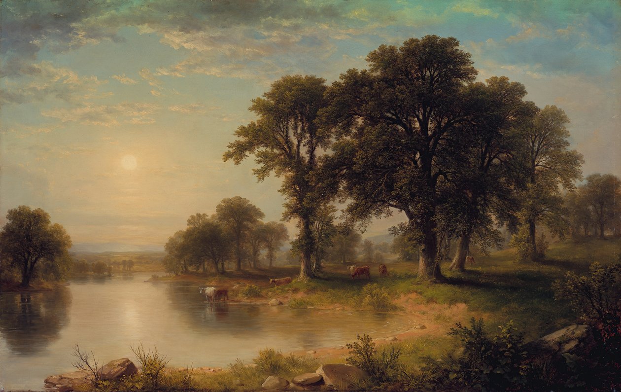 Kesäiltapäivä, 1865. tekijältä Asher Brown Durand