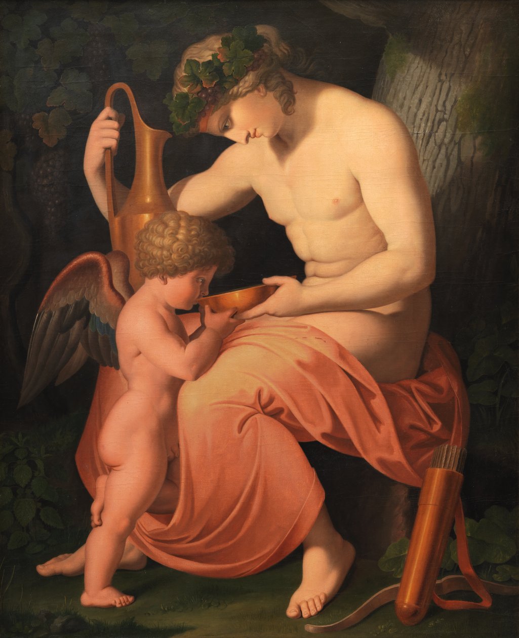 Bacchus ja Cupid tekijältä Asmus Jacob Carstens