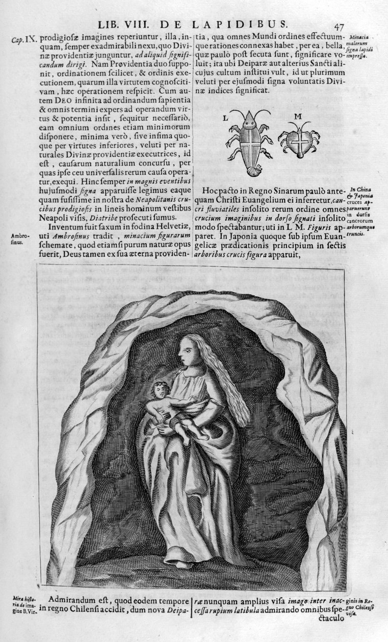 Neitsyt ja lapsi, 1678 tekijältä Athanasius Kircher