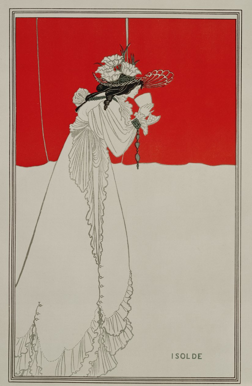 Isolde, 1895 tekijältä Aubrey Beardsley