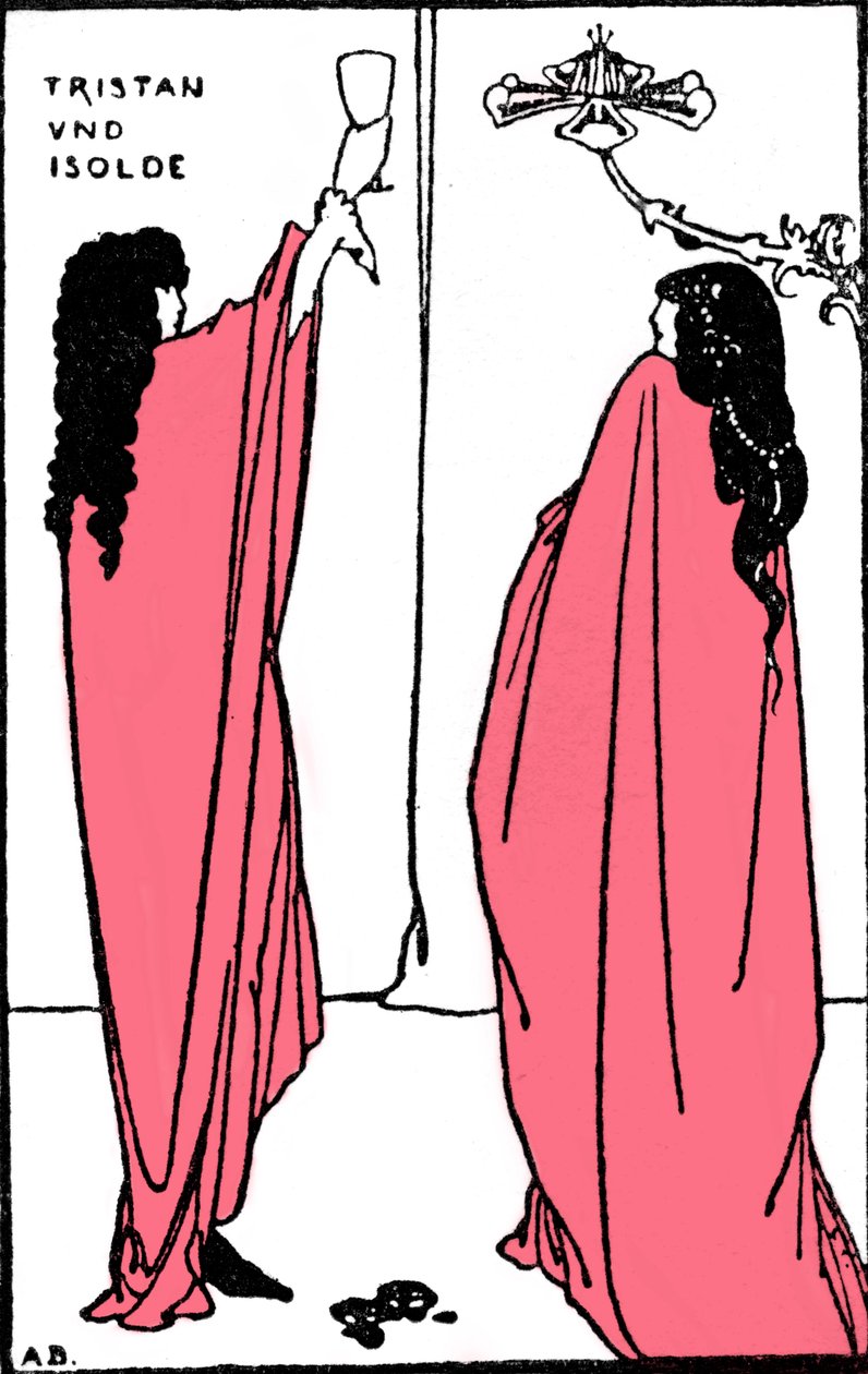 Richard Wagnerin Tristan ja Isolde tekijältä Aubrey Beardsley