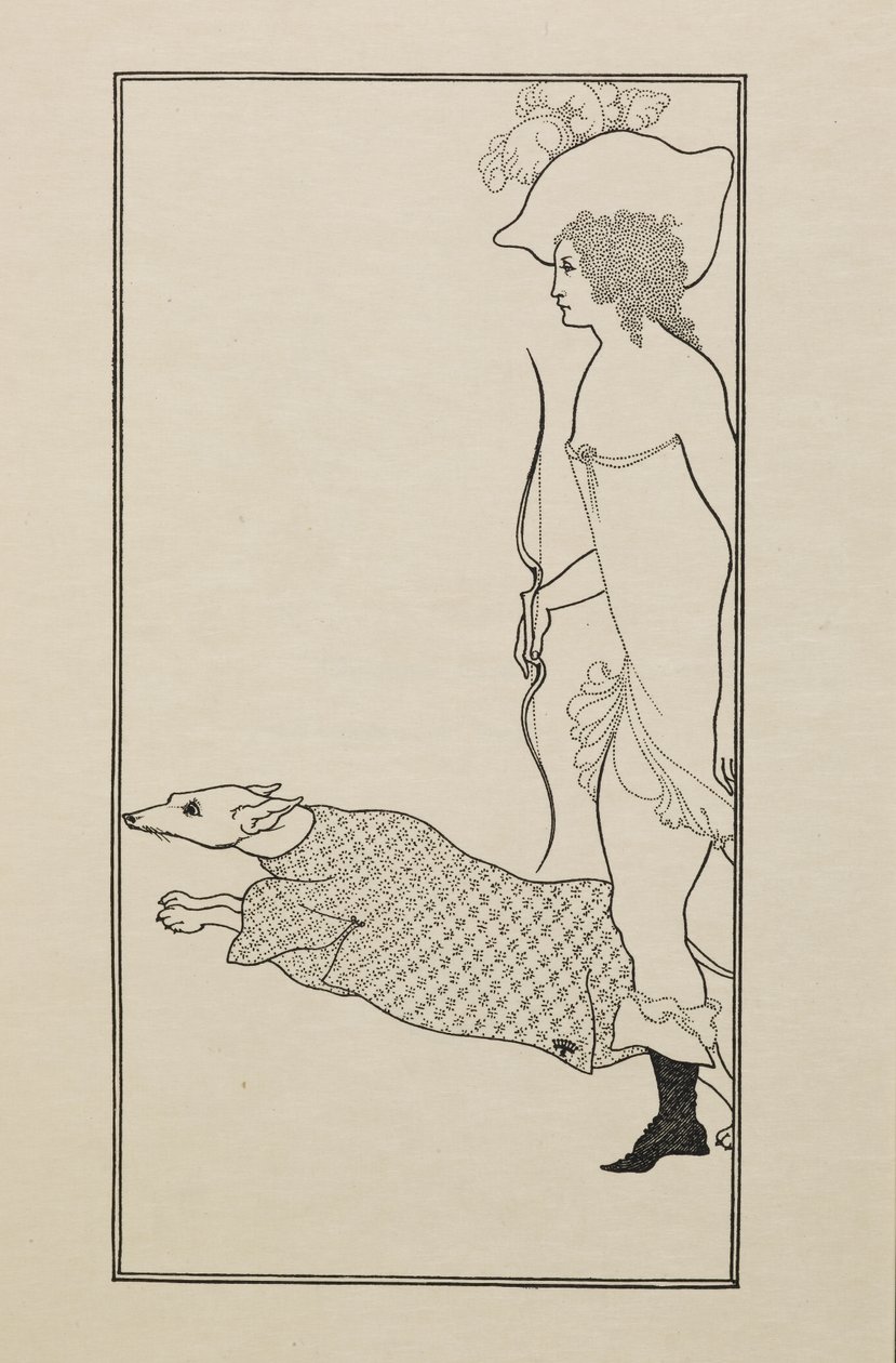 Atalanta, viidenkymmenen piirroksen kirjasta tekijältä Aubrey Beardsley