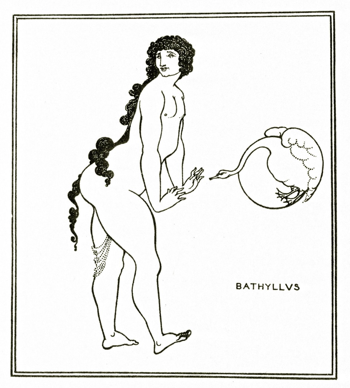 Bathyllus, noin 1894 tekijältä Aubrey Beardsley