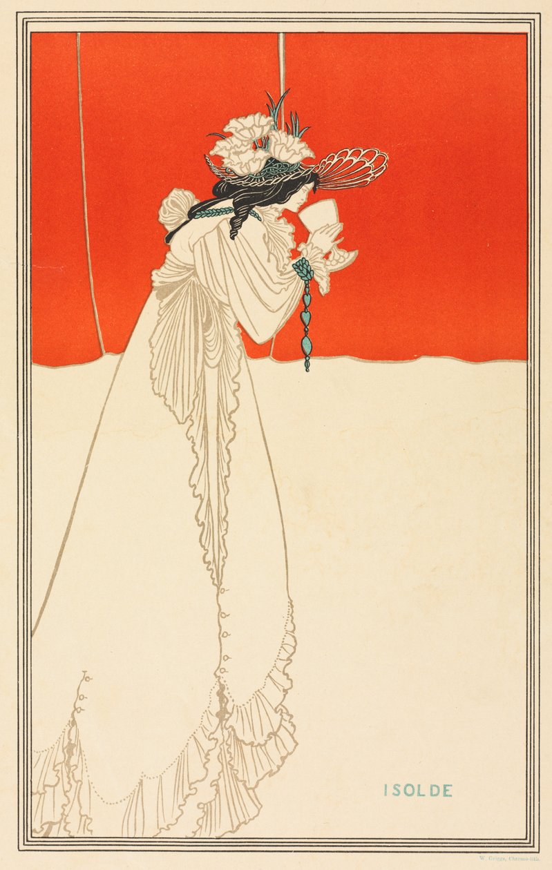 Isolde, 1895. tekijältä Aubrey Beardsley